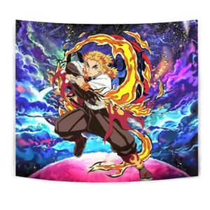 Kyojuro Rengoku Tapestry Custom Galaxy Anime Wall Decor