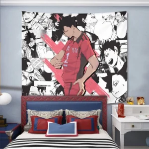 Tetsurou Kuroo Tapestry Custom Haikyuu Manga Anime Wall Decor