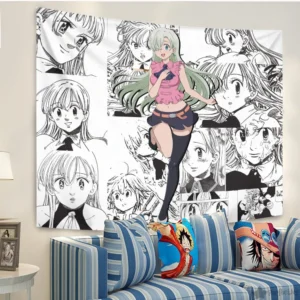 Elizabeth Liones Tapestry Custom Seven Deadly Sins Manga Anime Wall Decor