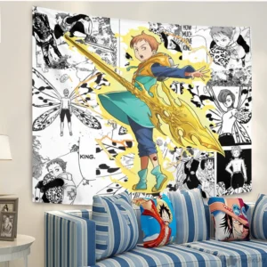 King Tapestry Custom Seven Deadly Sins Manga Anime Wall Decor