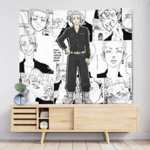 Takashi Mitsuya Tapestry Custom Tokyo Revengers Manga Anime Wall Decor