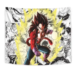 Dragon Ball Vegeta SSj4 Tapestry Custom Anime Manga Wall Decor