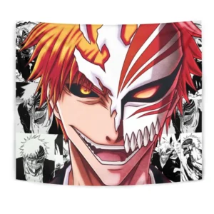 Ichigo Kurosaki Hollow Tapestry Custom Bleach Anime Manga Room Wall Decor
