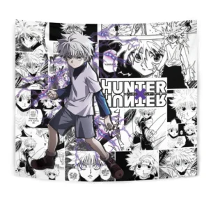 Killua Zoldyck Tapestry Custom Anime mix Manga Home Room Wall Decor