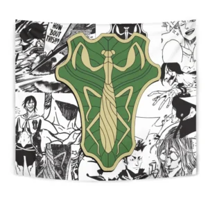 Green Mantis Tapestry Custom Black Clover Anime Manga Room Wall Decor