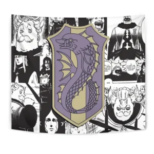 Purple Orca Tapestry Custom Black Clover Anime Manga Room Wall Decor
