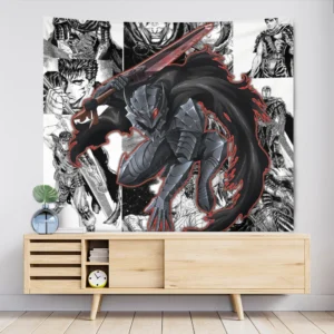 Guts Amor Tapestry Custom Berserk Manga Anime Wall Decor