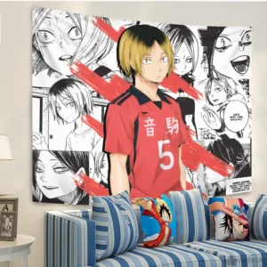 Kenma Kozume Tapestry Custom Haikyuu Manga Anime Wall Decor