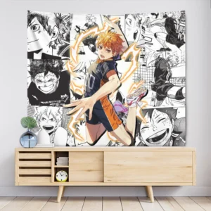Shoyo Hinata Tapestry Custom Haikyuu Manga Anime Wall Decor