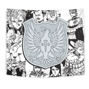 Silver Eagle Tapestry Custom Black Clover Anime Manga Room Wall Decor