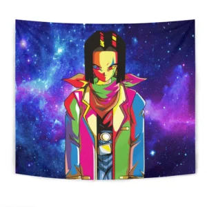Dragon Ball Android 17 Tapestry Custom Anime Wall Decor