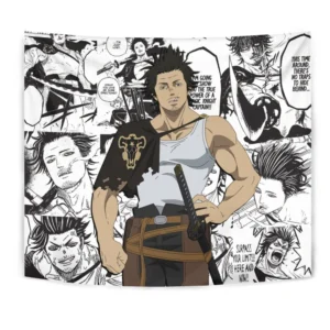 Sukehiro Yami Tapestry Custom Black Clover Anime Manga Room Wall Decor