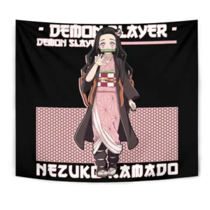 Nezuko Kamado Tapestry Custom Anime Wall Decor