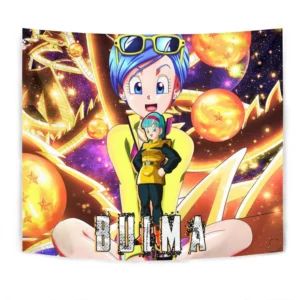 Dragon Ball Bulma Tapestry Custom Anime Home Decor