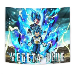Dragon Ball Vegeta Blue Tapestry Custom Anime Home Decor