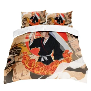 Ichigo Kurosaki Bedding Set Anime Bedroom Decor