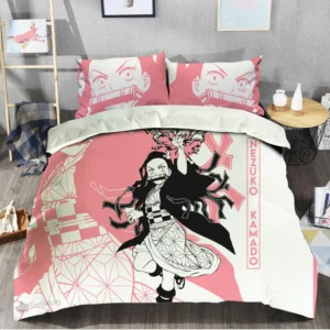 Nezuko Kamado Bedding Set Custom Anime