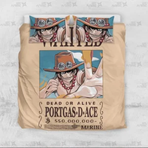 Portgas D. Ace Bedding Set Custom Anime Bedroom
