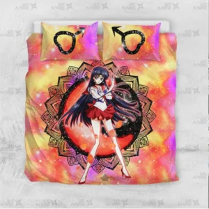 Sailor Mars Bedding Set Custom Sailor Moon Anime Bedroom