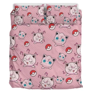 Jigglypuff Bedding Set Home Decor Bedding Room