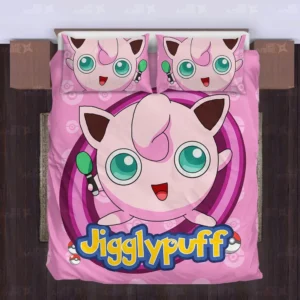 Jigglypuff Bedding Set Anime Bedroom Decor