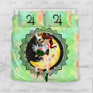 Sailor Jupiter Bedding Set Custom Sailor Moon Anime Bedroom