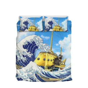 Kanagawa Great Wave Polar Tang Bedding Set Home Decor