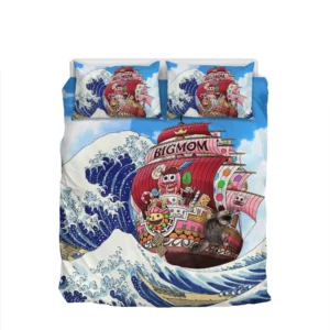 Kanagawa Great Wave Queen Mama Chanter Bedding Set Home Decor