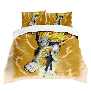 Dragon Ball Vegeta Super Saiyan 3 Bedding Set Decor Bedding Room