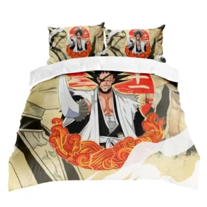 Kenpachi Zaraki Bedding Set Anime Bedroom Decor
