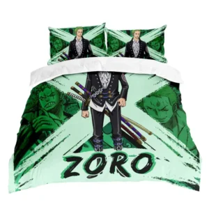Roronoa Zoro Bedding Set Anime Bedroom Decor