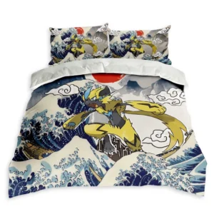 Zeraora Bedding Set Kanagawa Great Wave Edition