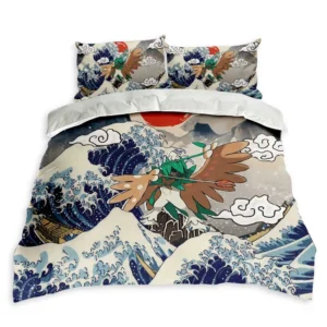 Decidueye Bedding Set Kanagawa Great Wave Edition