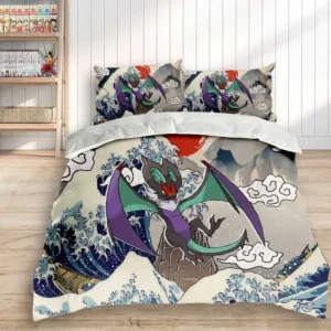 Noivern Bedding Set Kanagawa Great Wave Edition