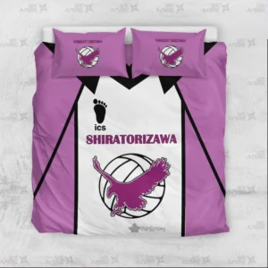 Shiratorizawa Bedding Set Custom Haikyuu Anime Bedroom