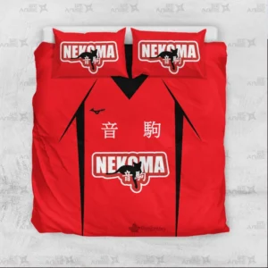 Nekoma Bedding Set Custom Haikyuu Anime Bedroom