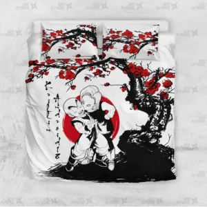 Dragon Ball Krillin x Android 18 Bedding Set Japan Style