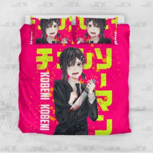 Kobeni Higashiyama Bedding Set Custom Chainsaw Man Anime Bedroom
