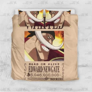 Edward Newgate Wanted Bedding Set Custom Anime Bedroom