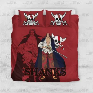 Shanks Bedding Set Custom Red Anime Home Decor