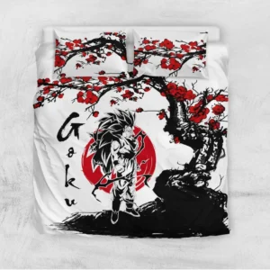 Dragon Ball Goku SSJ 3 Bedding Set Custom Japan Style Anime