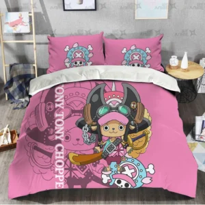 Tony Tony Chopper Bedding Set Custom Red Anime Home Decor