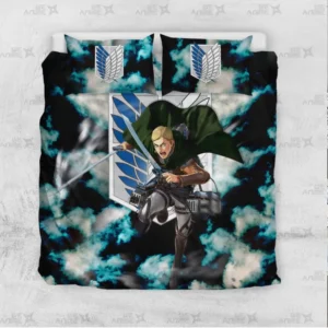Erwin Smith Bedding Set Custom Attack On Titan Anime Bedroom