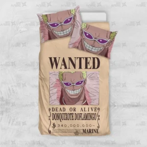 Donquixote Doflamingo Bedding Set Custom Anime Bedroom