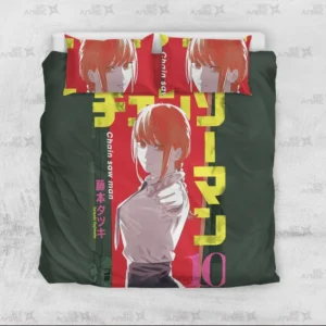 Makima Bedding Set Custom Chainsaw Man Anime Bedroom