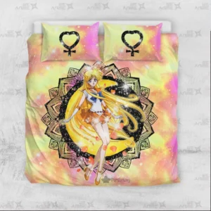 Sailor Venus Bedding Set Custom Sailor Moon Anime Bedroom