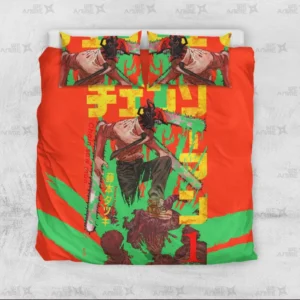 Denji Bedding Set Custom Chainsaw Man Anime Bedroom