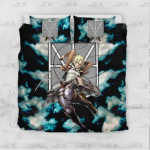 Annie Leonhart Bedding Set Custom Attack On Titan Anime Bedroom