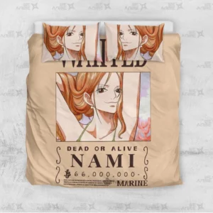 Nami Bedding Set Custom Anime Bedroom