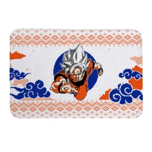 Dragon Ball Goku Ultra Instinct Doormats Custom Anime Door Mat